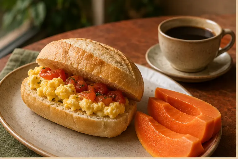pão em uma apresentação apetitosa